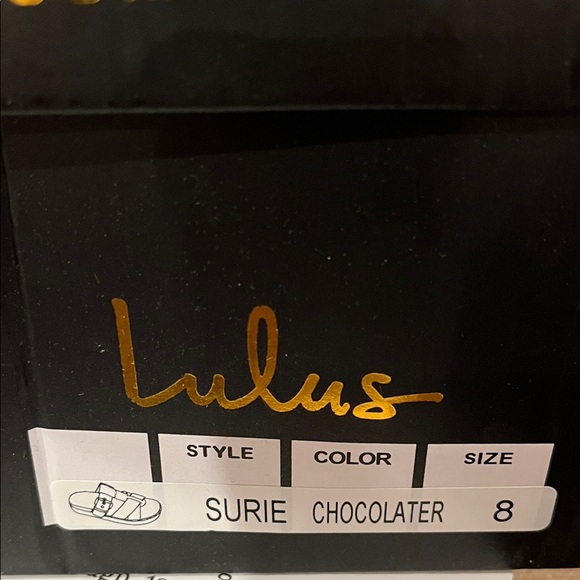 Lulus Surie Chocolate Brown Suede Strappy Flatform Slide Sandals/NIB/Size 8 - Picture 9 of 15
